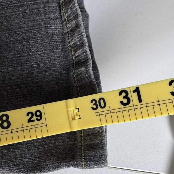 Y2K Gray GLO Flare Jeans Size 9 - Picture 9 of 9